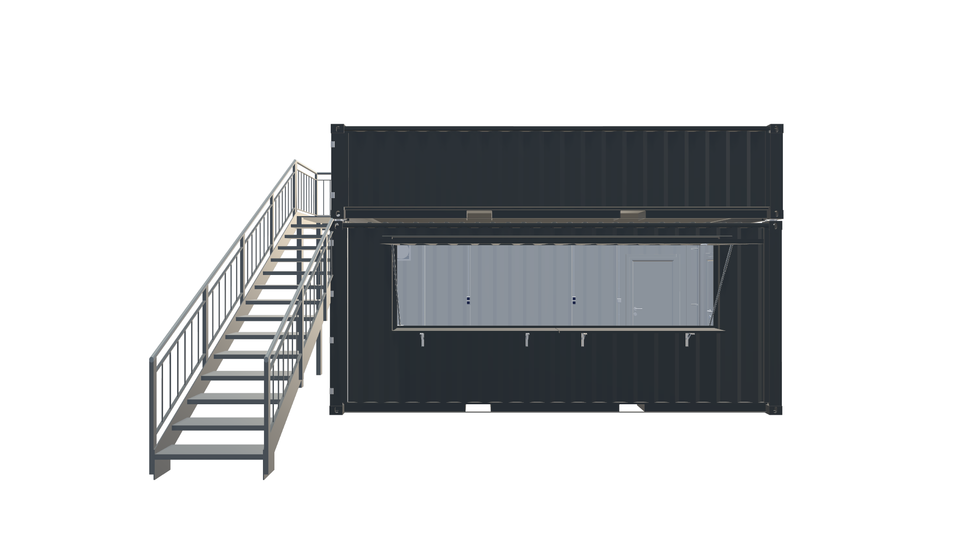 Merchandising-Container – Mobiler Fan-Shop Screenshot - Frontal