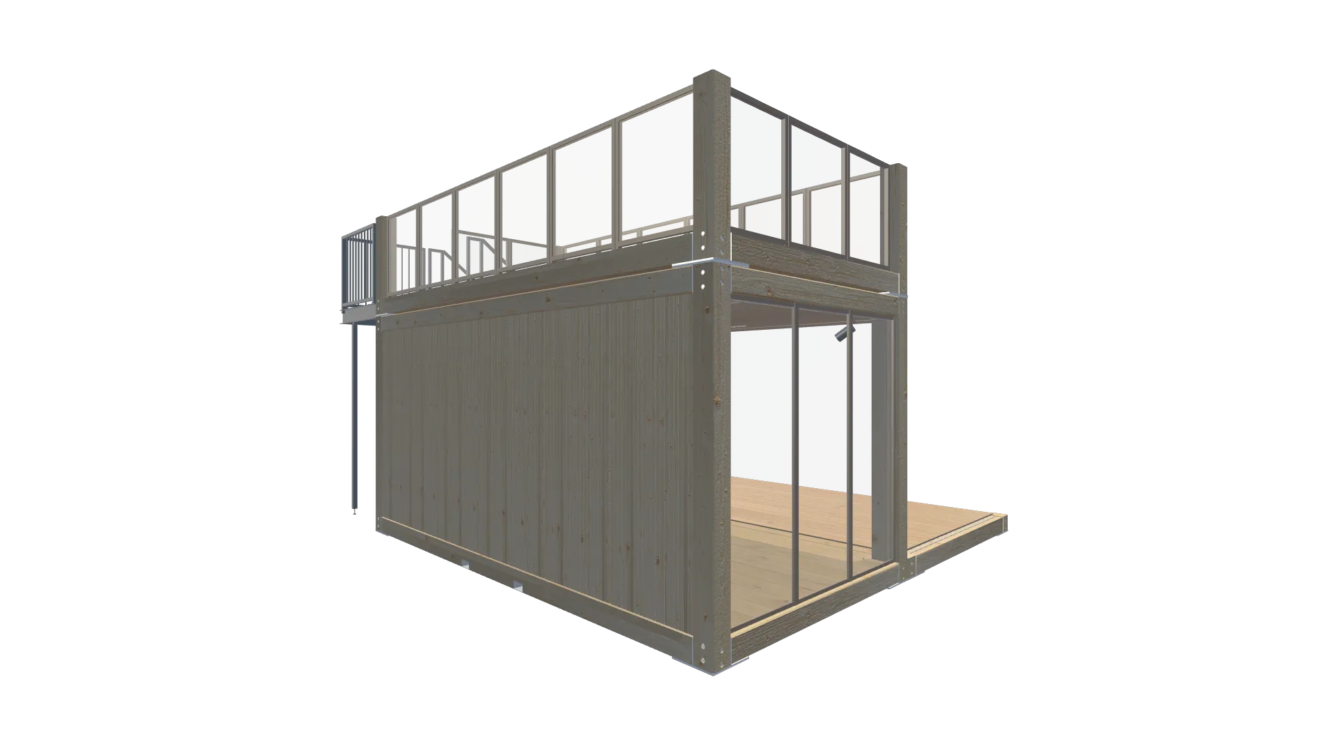 Gastro-Container Holz – Café & Rooftop Screenshot - Hinten Links Gastro-Container Holz – Café & Rooftop Screenshot - Hinten Links