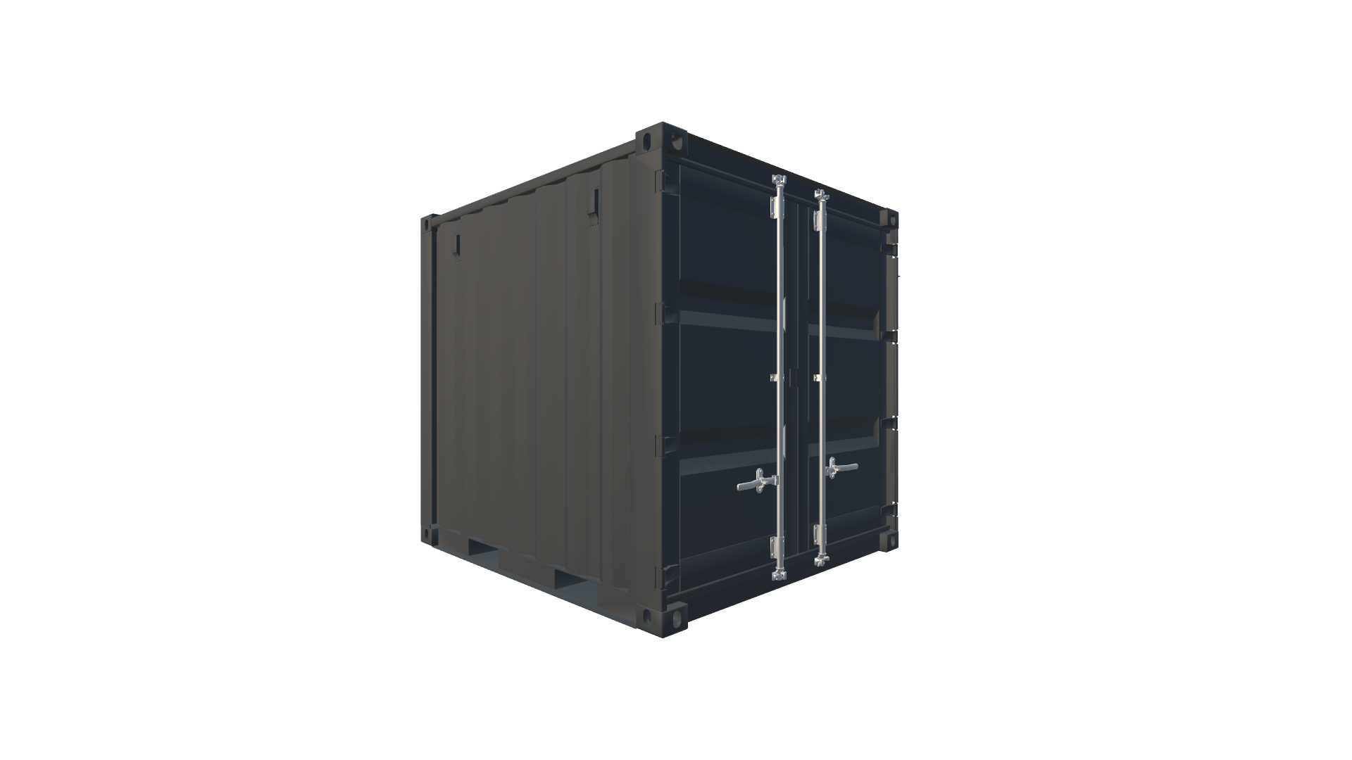 8 Fuß Kiosk Container Screenshot - Hinten Links