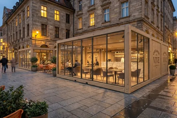 Pop-Up Restaurant - Foto Pop-Up Restaurant - Eventcontainer - Gastronomiecontainer