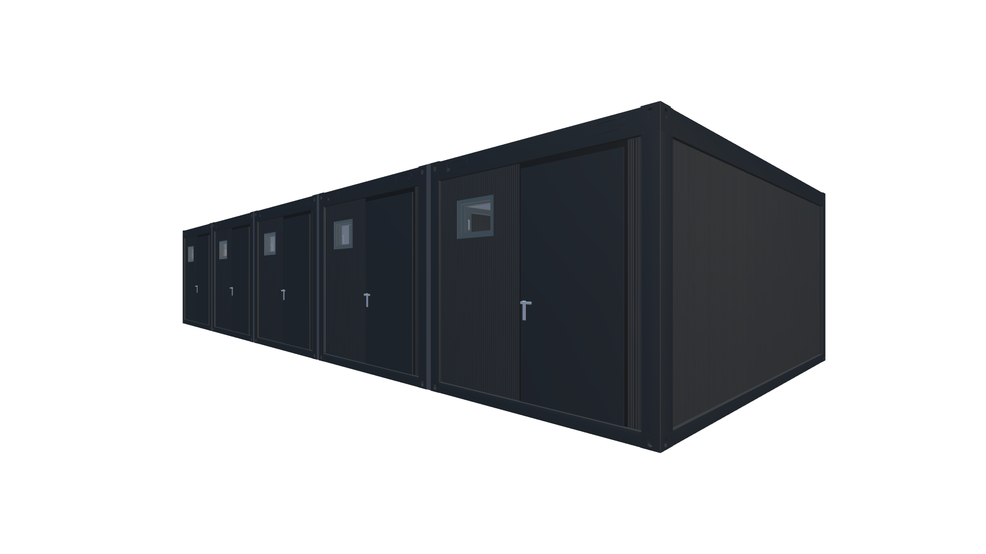 Hotel-Container - Mobile Unterkünfte für Ihr Event Screenshot - Hinten Rechts