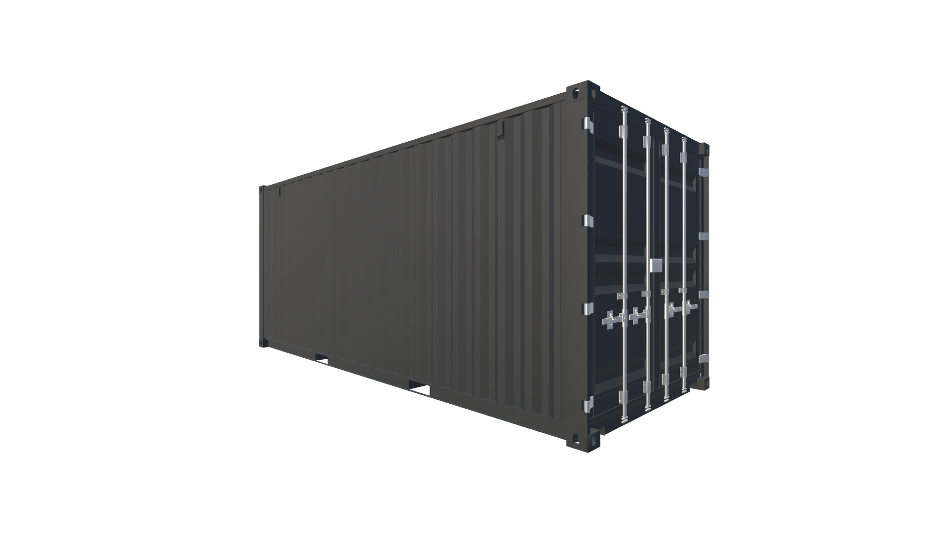 20 Fuß ISO Container Screenshot - Hinten Links