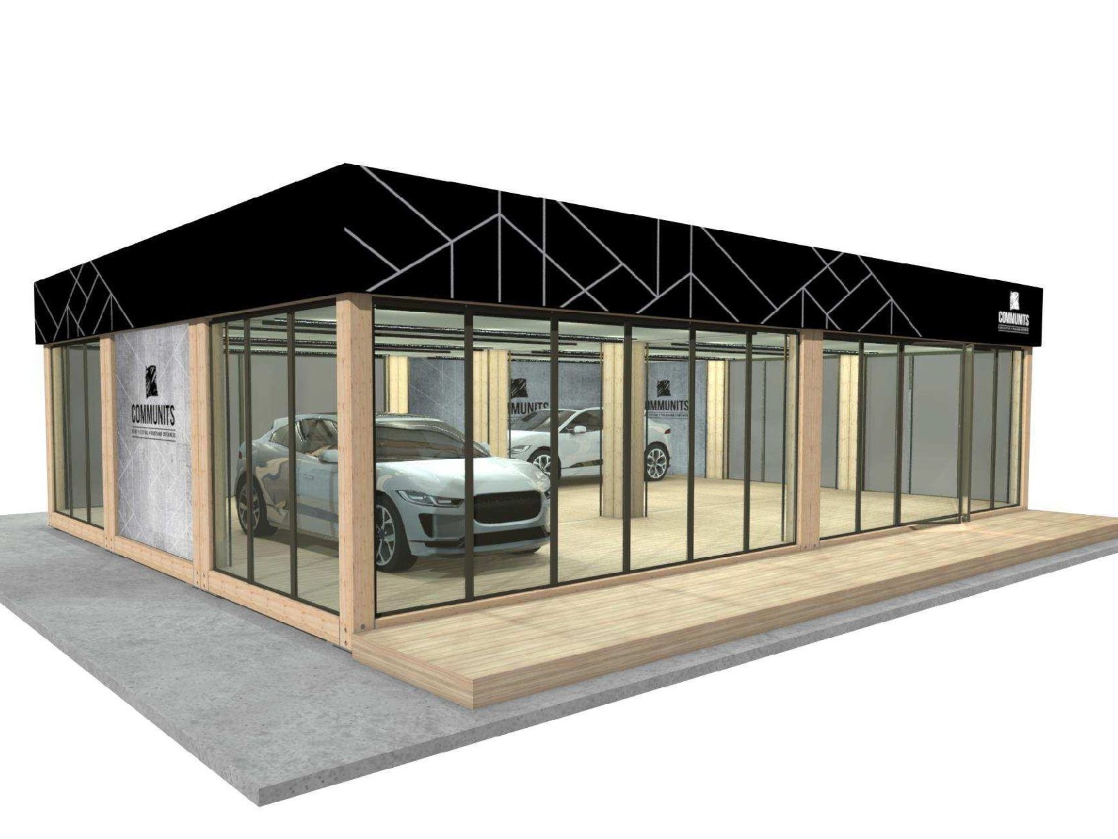Holzmodul Event Showroom