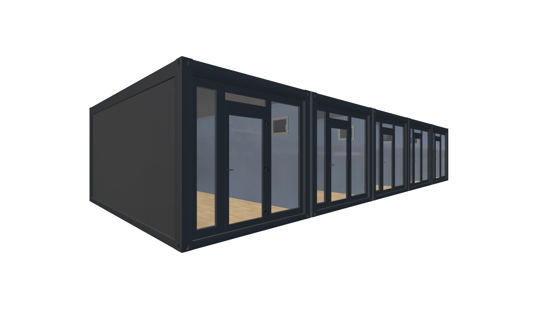 Hotel-Container - Mobile Unterkünfte für Ihr Event Screenshot - Hinten Links