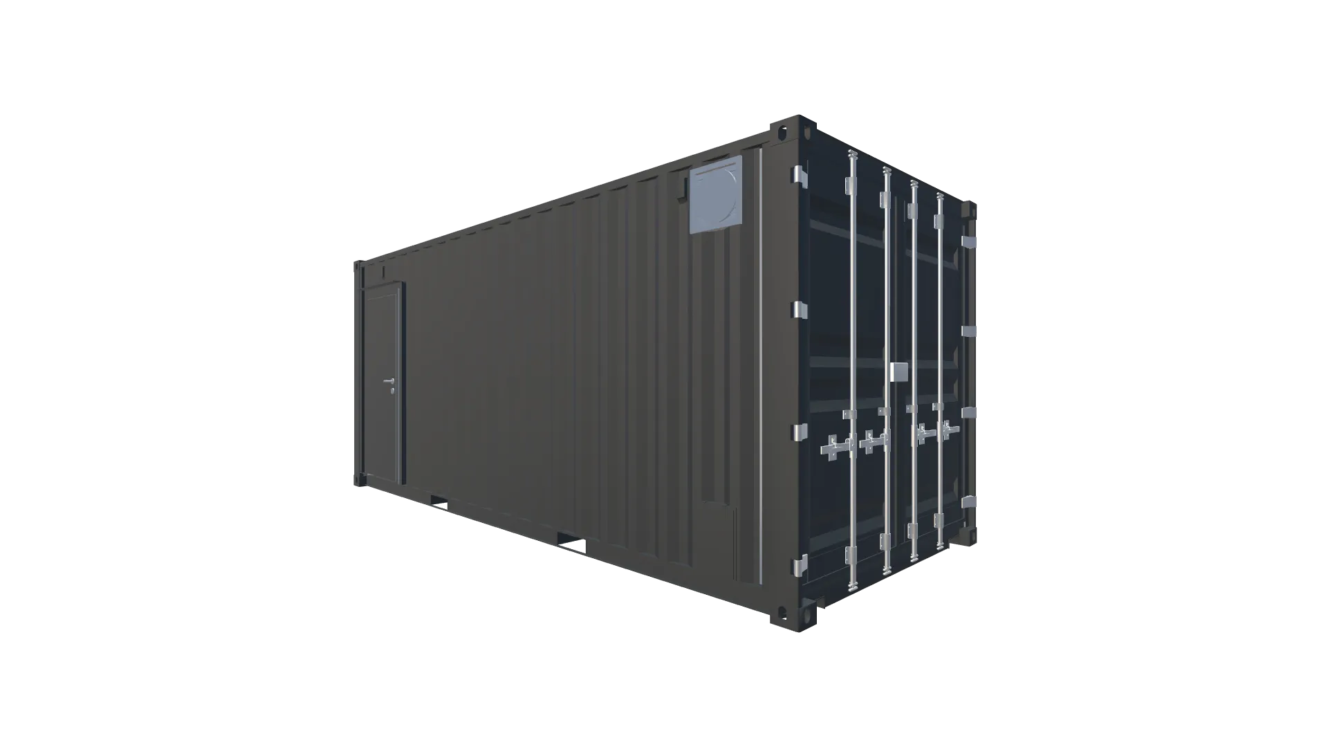20 Fuß Kiosk Container Screenshot - Hinten Links 20 Fuß Kiosk Container Screenshot - Hinten Links