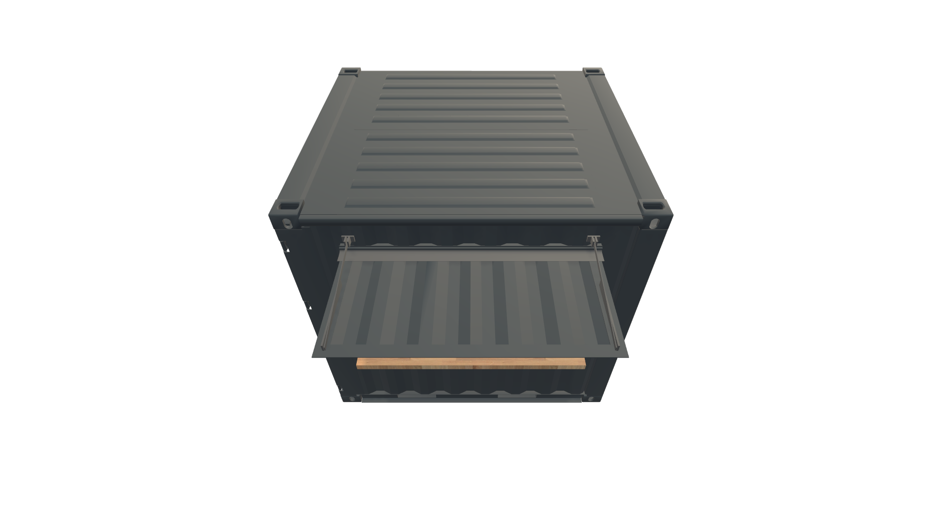 8 Fuß Kiosk Container Screenshot - Schräg Oben