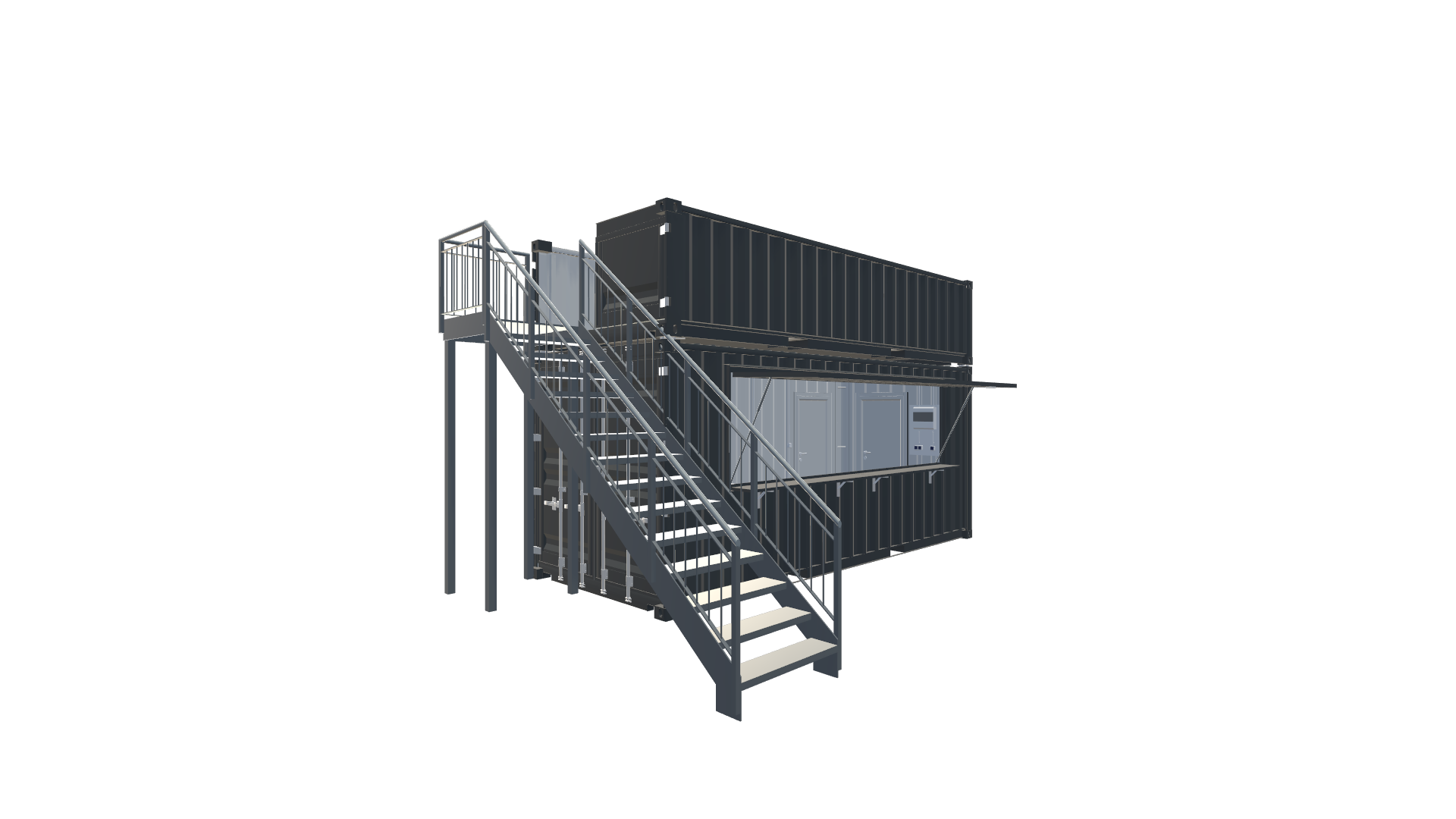 Merchandising-Container – Mobiler Fan-Shop Screenshot - Vorne Links