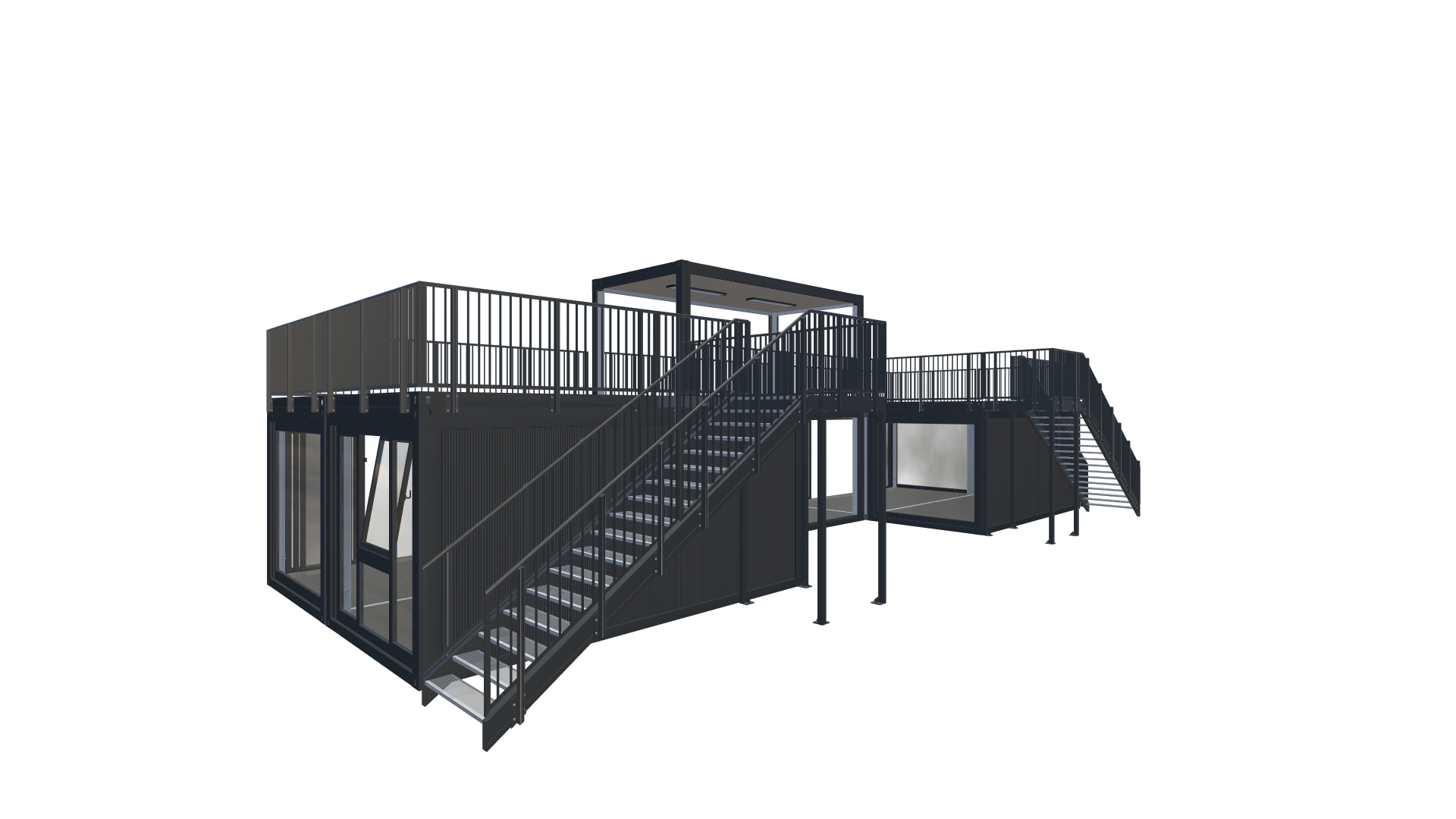 Festivalcontainer Entwurf Screenshot - Hinten Rechts