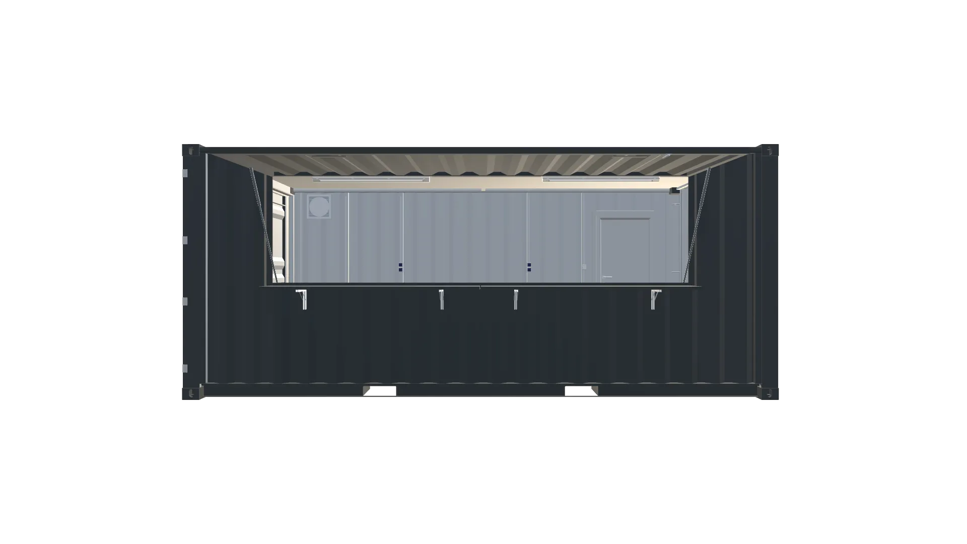20 Fuß Kiosk Container Screenshot - Frontal 20 Fuß Kiosk Container Screenshot - Frontal