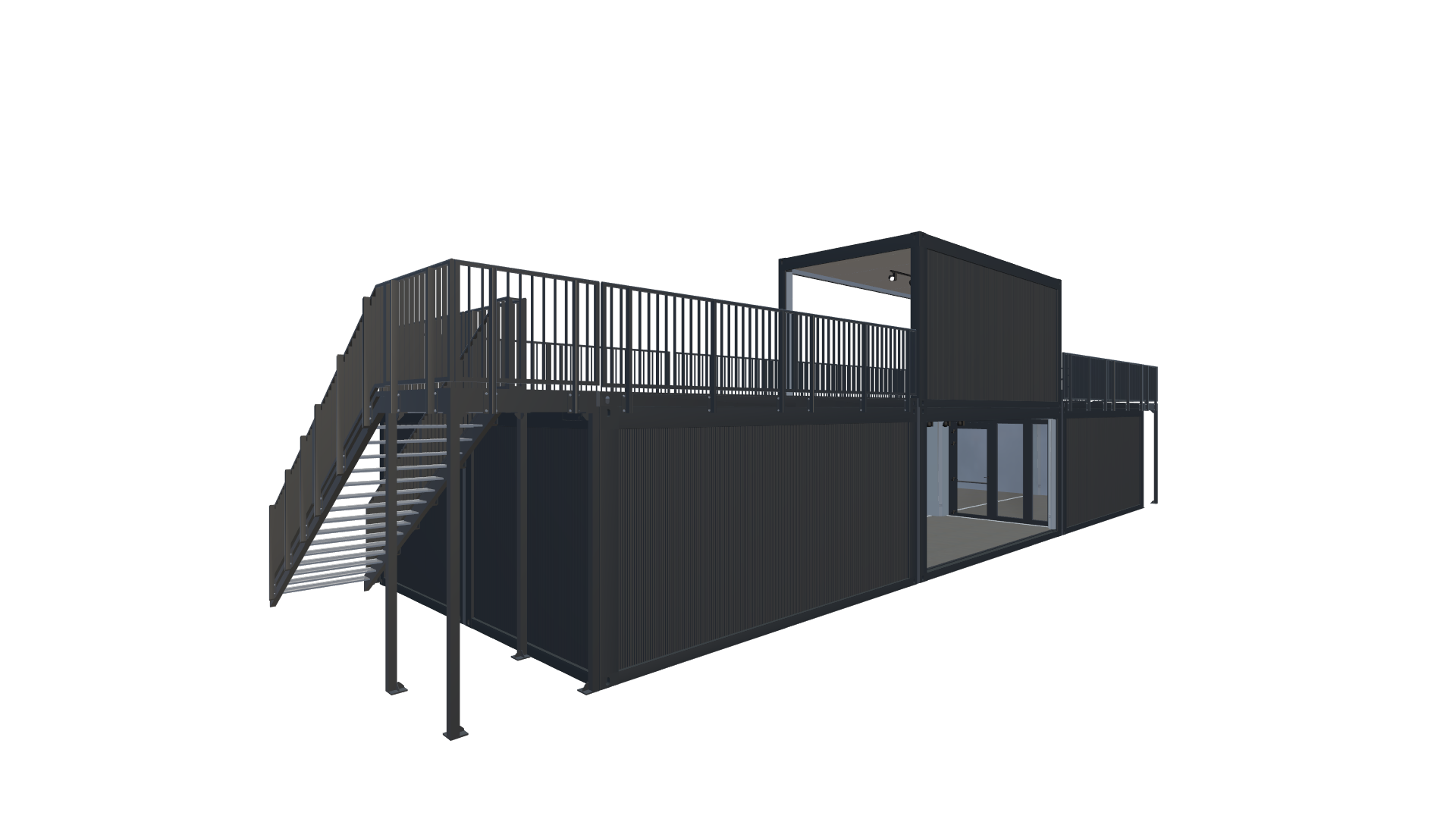 Messecontainer Entwurf 26 Screenshot - Hinten Rechts