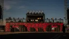 Hier sehen Sie einen Eventcontainer als Stage direkt nach dem Aufbau. Festival Eventcontainer Stage 1 Jpg